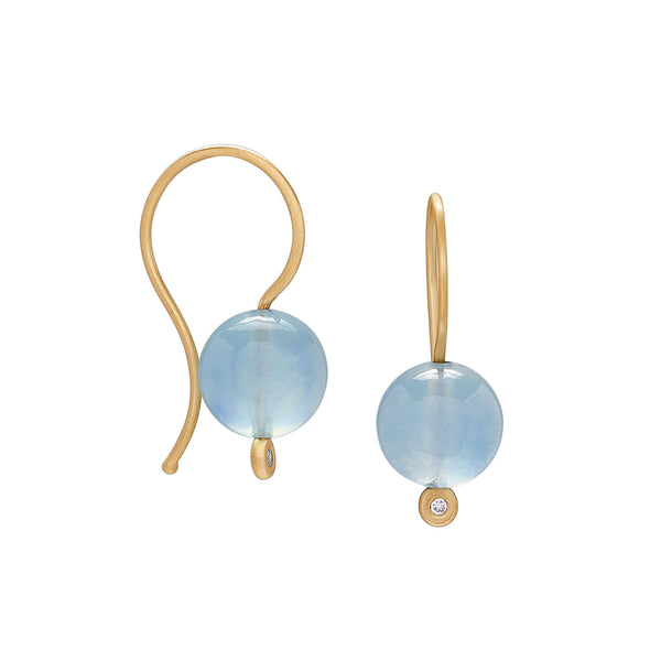 big gem+diamond drop earrings – Carla Caruso