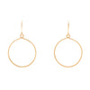 <!--ER918-->SALE-round keyhole 14K WHITE gold earring