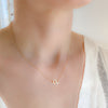 <!--NK622-->two love knots necklace