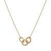 <!--NK623--> three love knots necklace