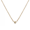 <!--NK700dia-->itty bitty circle necklace with diamond