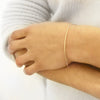 curved slinky bar bracelet
