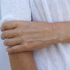 itty bitty circle bracelet with diamond