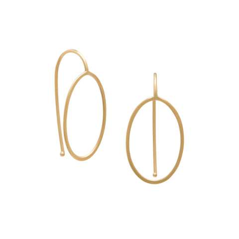 <!--ER301-->oval outline earrings