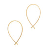 <!--ER609-->ribbon hoop earrings