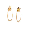 <!--ER823-->crescent hoop studs
