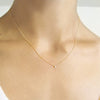 itty bitty circle necklace with diamond