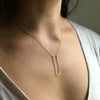 <!--NK982-->SALE- modern arch necklace