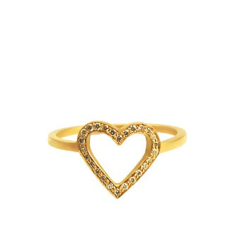 pavé edgy heart