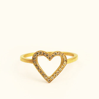 pavé edgy heart