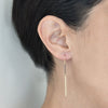 <!--ER760-->slinky bar earrings