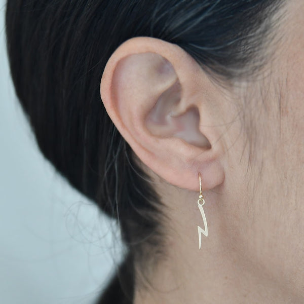 Crystal Lightning Bolt Stud Earrings in Gold | Lisa Angel Crystal Lightning Bolt Stud Earrings in Gold | Lisa Angel