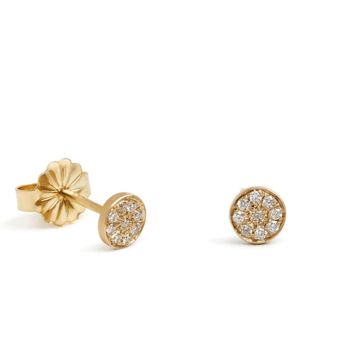 <!--ER583dia--> large pavé circle button studs