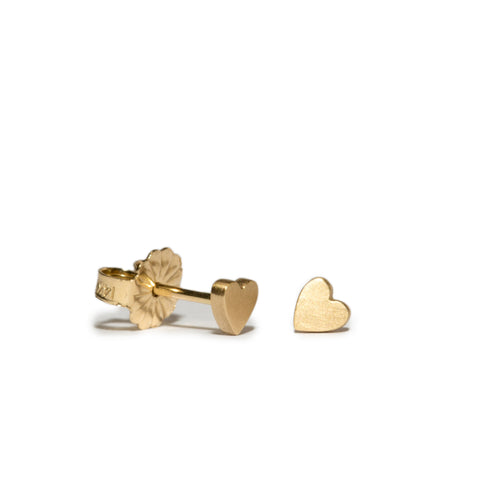 SALE <!--ER233-->heart button stud earrings sterling silver