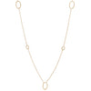 <!--NK757--> spaced mini ovals necklace