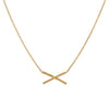 <!--NK876-->mini x necklace