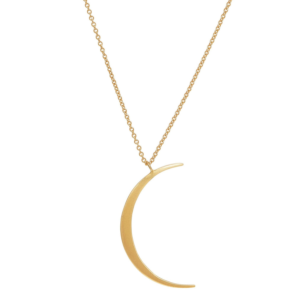 <!--NK914-->crescent moon necklace