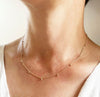 spaced bubble necklace