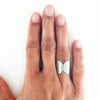 <!--RG779-->double sphere ring
