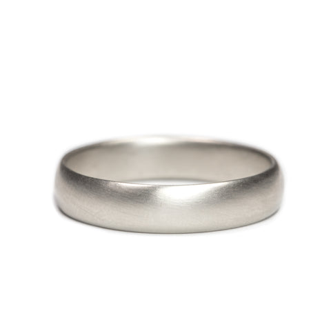 <!--RG542-->large half-round wedding band