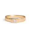 <!--RG692-->diamond ribbed engagement ring