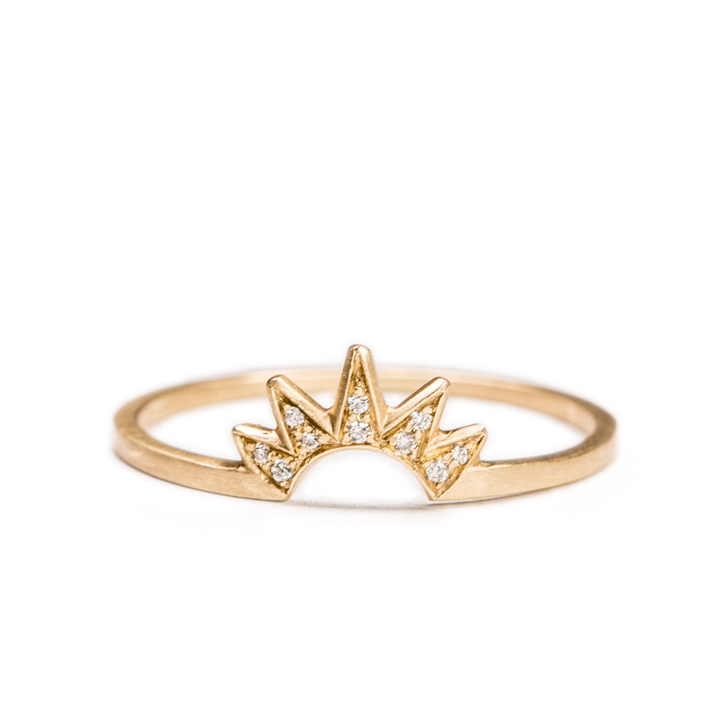 <!--RG595dia-->pavé sunburst ring