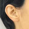 star button stud earrings