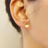 <!--ER267lg-->large polkadot stud earrings