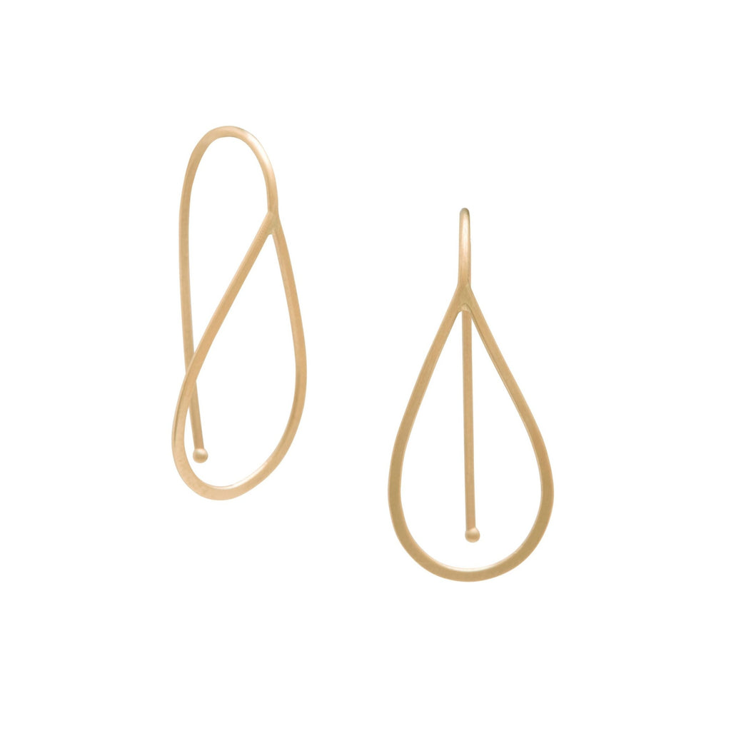 <!--ER302-->teardrop outline earrings