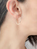 <!--ER410-->waxing crescent moon hoops