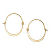 <!--ER410-->waxing crescent moon hoops