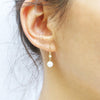 pearl sparkler drop earrings