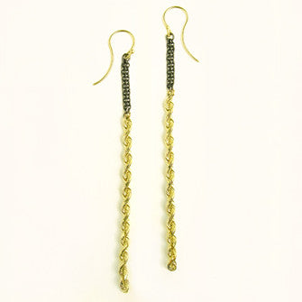 sparkle rope earrings
