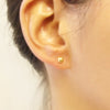 small bubble stud earrings