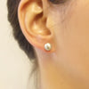 large bubble stud earrings