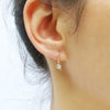 large dainty earrings with diamond