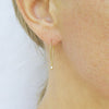diamond dot ribbon hoops
