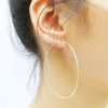 large dainty hoop earrings