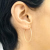 small oval dainty hoop earrings