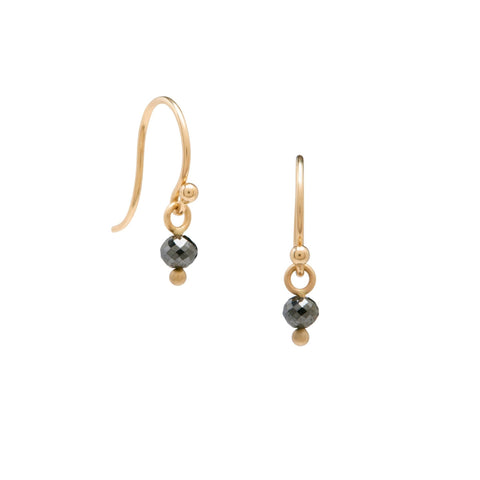 <!--ER810-->single black diamond earrings
