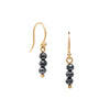<!--ER811-->triple black diamond earrings