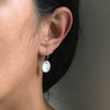 <!--ER904dia-->diamond oval disc earrings