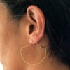 <!--ER921-->ogee dainty hoop earrings