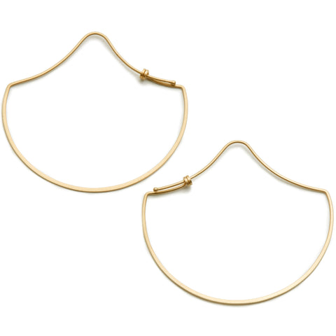 <!--ER921-->ogee dainty hoop earrings