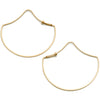 <!--ER921-->ogee dainty hoop earrings