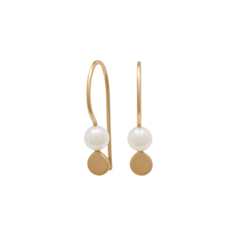 <!--ER976-->dot + pearl earrings