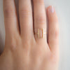 <!--RG759-->SALE - edgy rectangle ring