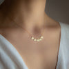 <!--NK974--> ginkgo bold 5 leaf necklace