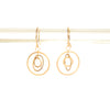 <!--ER875-->SALE -round galaxy hanging earrings