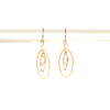 <!--ER876-->oval galaxy hanging earrings